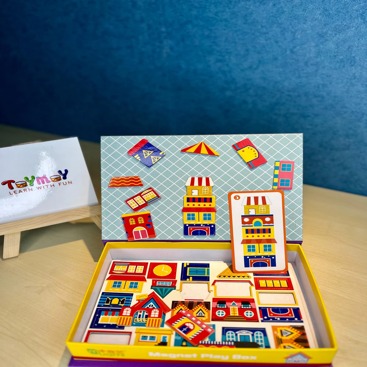 Magnet Play Box Puzzle Blocks (House Tent) - Image 2