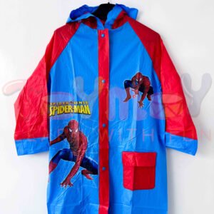 Spider man Children PVC Raincoat (Blue)